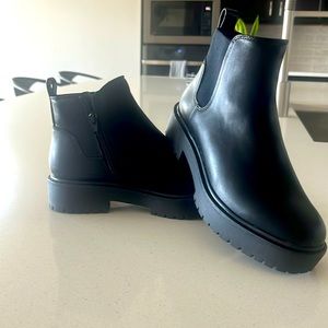 Black ankle boots